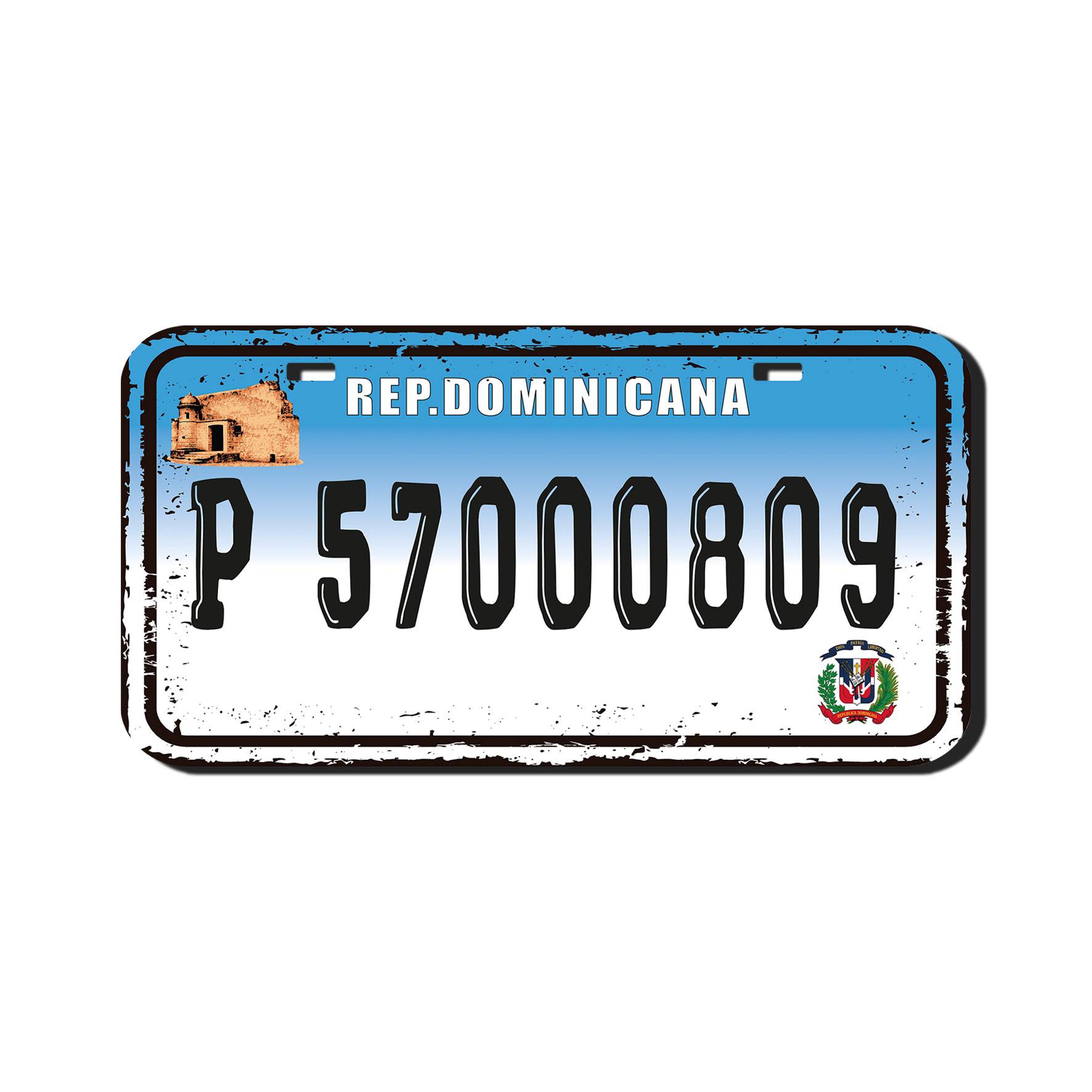 PLACA RD AZUL